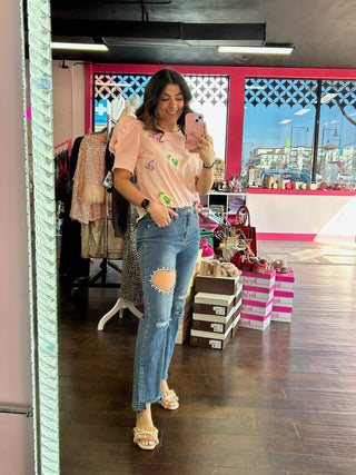Martini Puff Sleeve Top