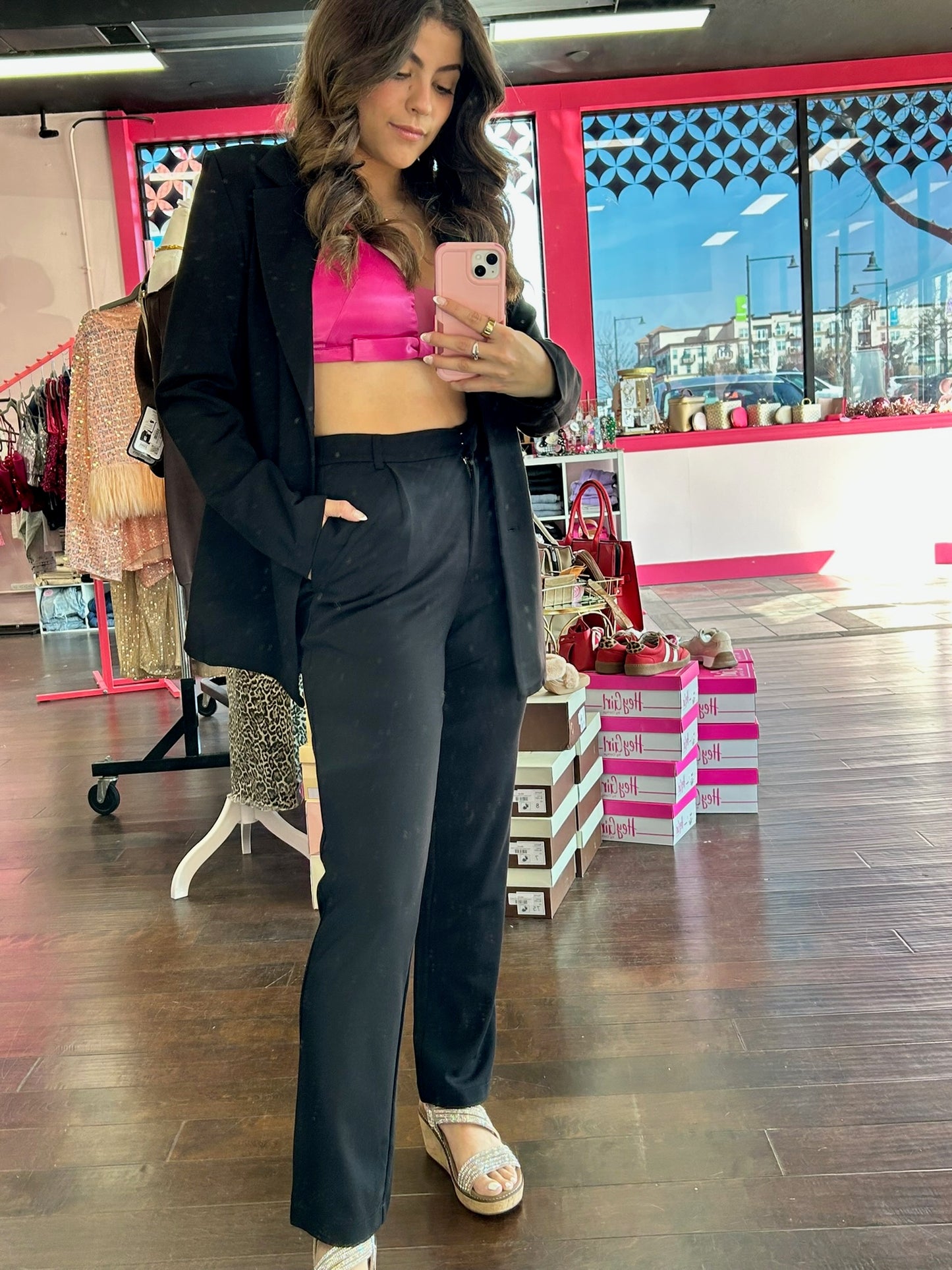 Business Casual Trousers Black