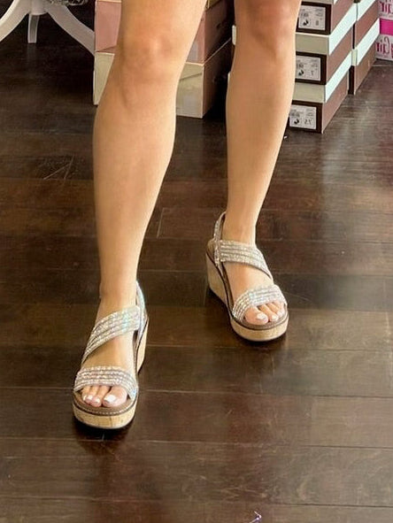 Champagne Sparkle Wedge