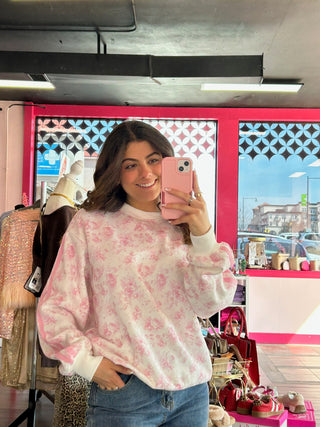 Pink Petal Crewneck