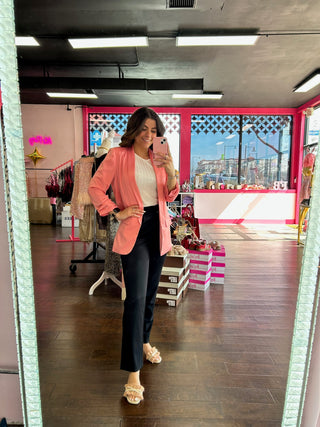 Boyfriend Blazer Peach