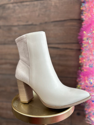 It Girl Booties Off White