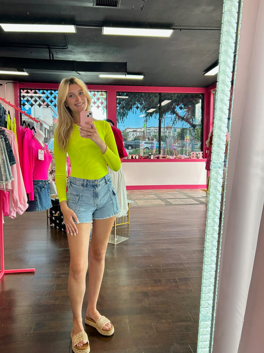 Lemon Drop Mesh Bodysuit