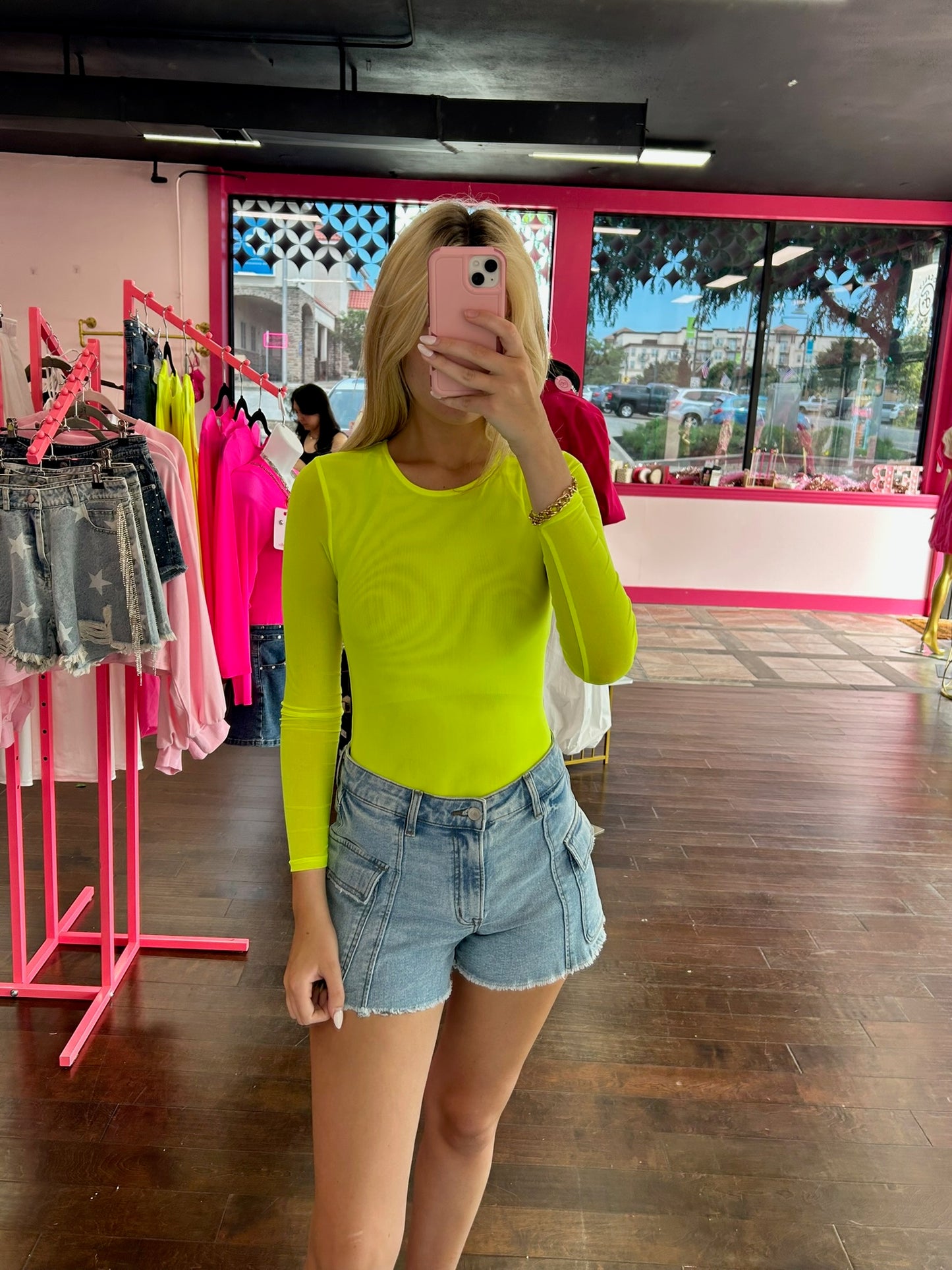 Lemon Drop Mesh Bodysuit