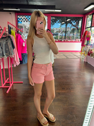 Sweater Knit Tank Ivory