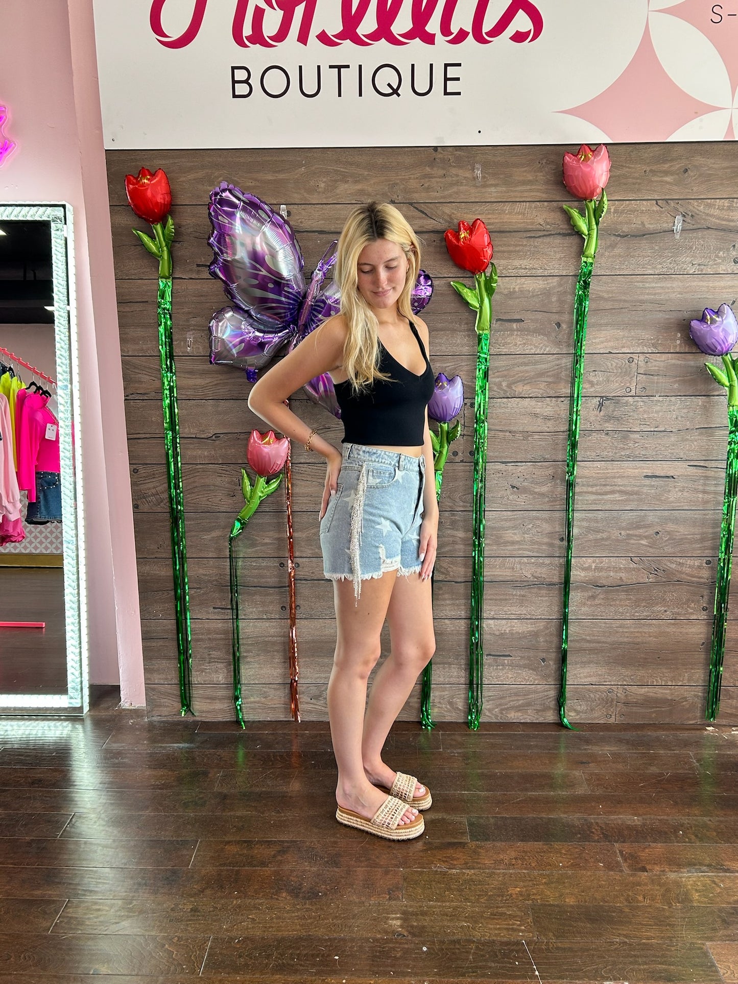 Party In The USA Denim Shorts