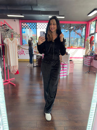 All Eyes on Me Velvet Sparkle Jacket