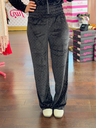 All Eyes on Me Velvet Sparkle Pants