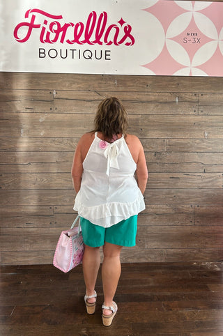 Curvy White Breeze Tank