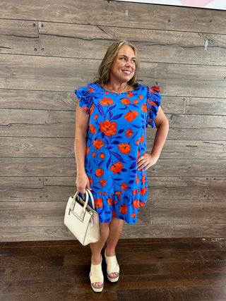 Curvy Bold Bloom Dress