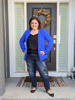 Curvy Camo Leopard Skinny Jeans