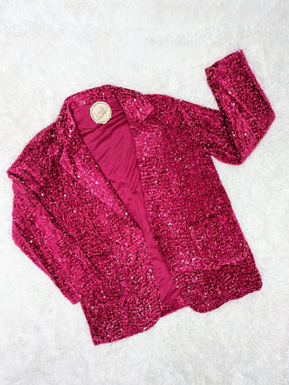 Fiesta Sequin Blazer Pink