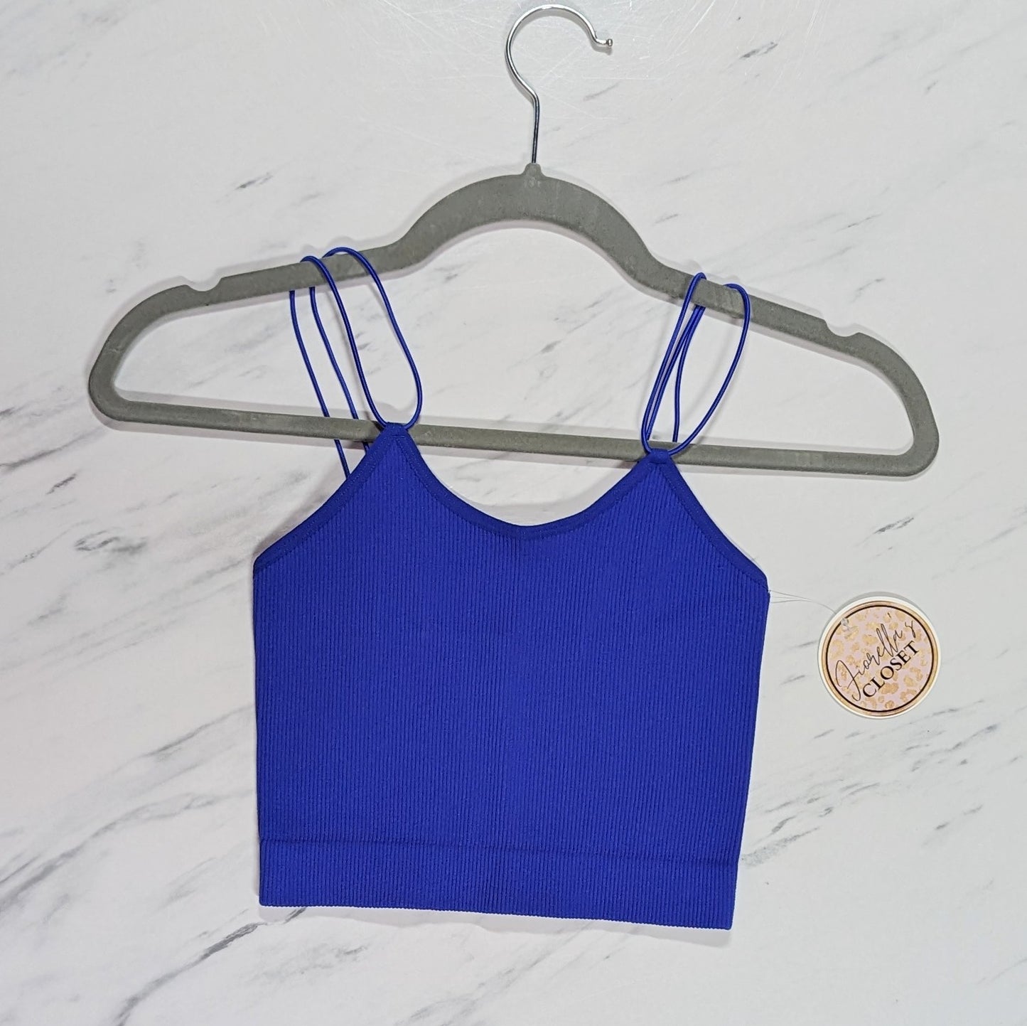 Ribbed Bralette Angel Blue