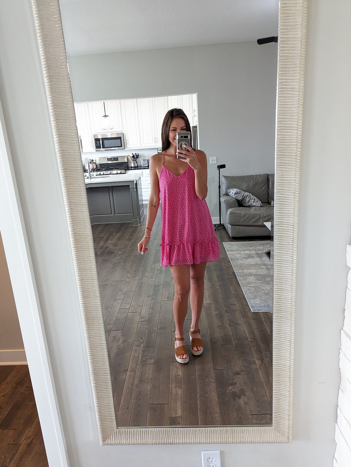 Braided Strap Open Back Dress