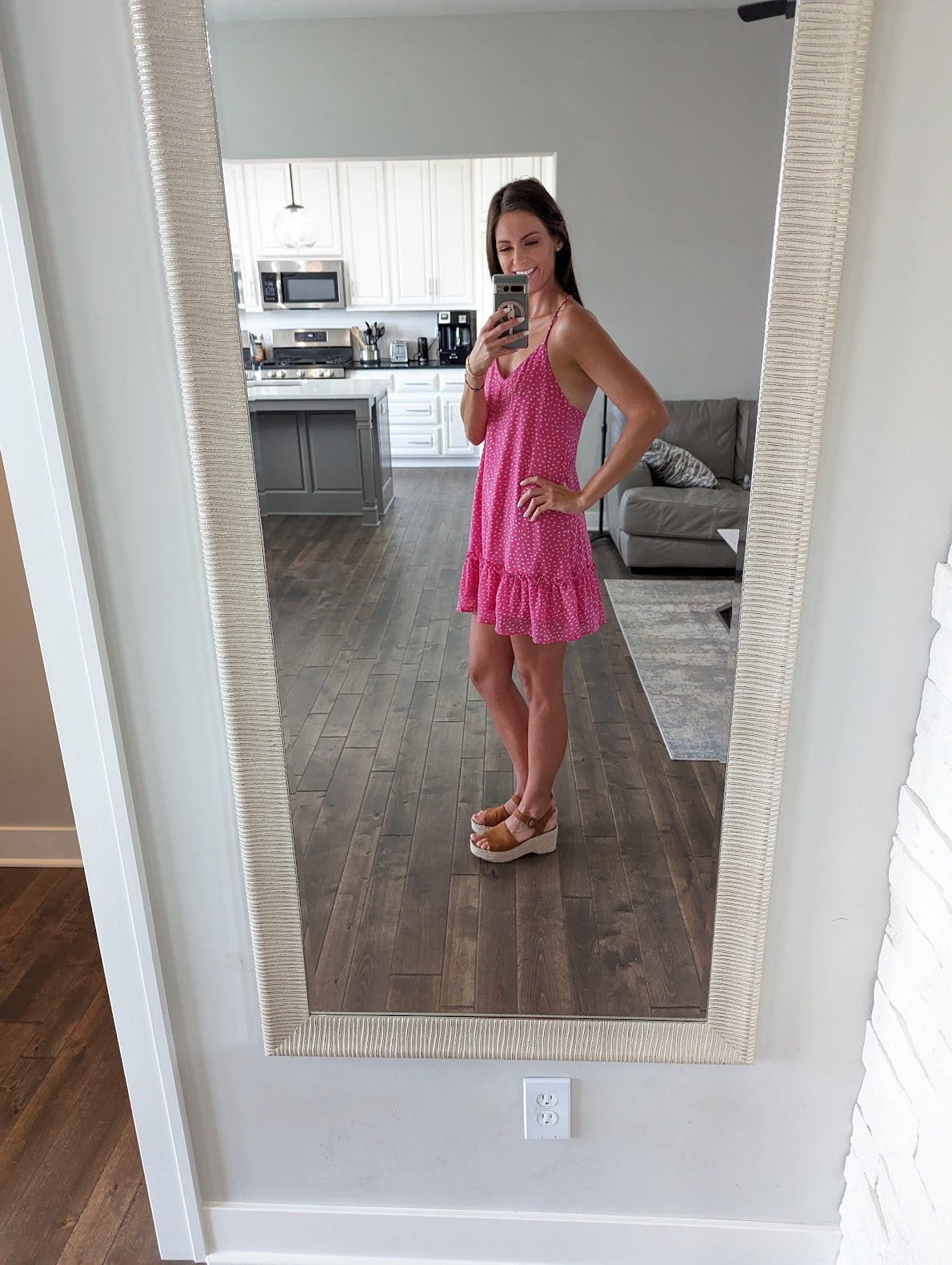 Braided Strap Open Back Dress