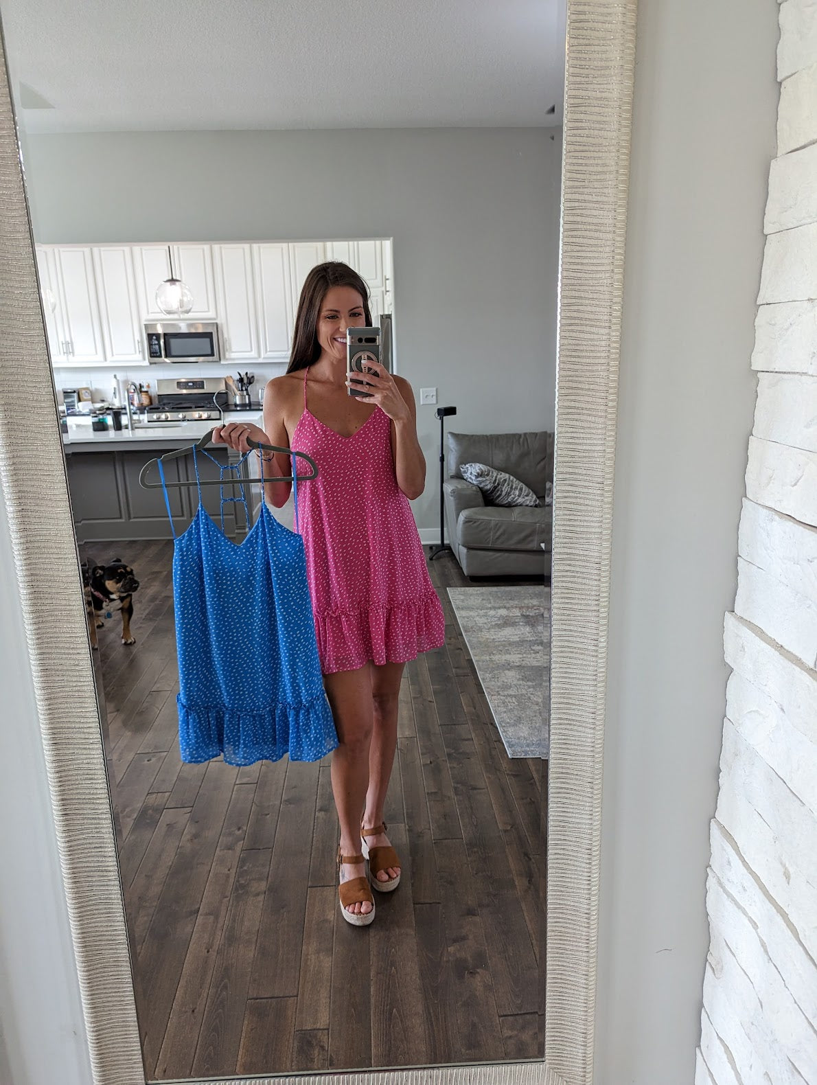 Braided Strap Open Back Dress