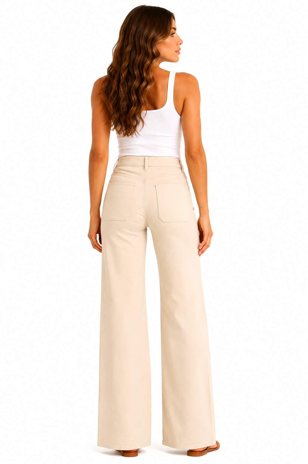 32" Luxe Wide Leg Jean Vanilla