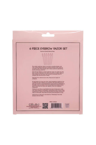 6 piece Eyebrow Razor Set