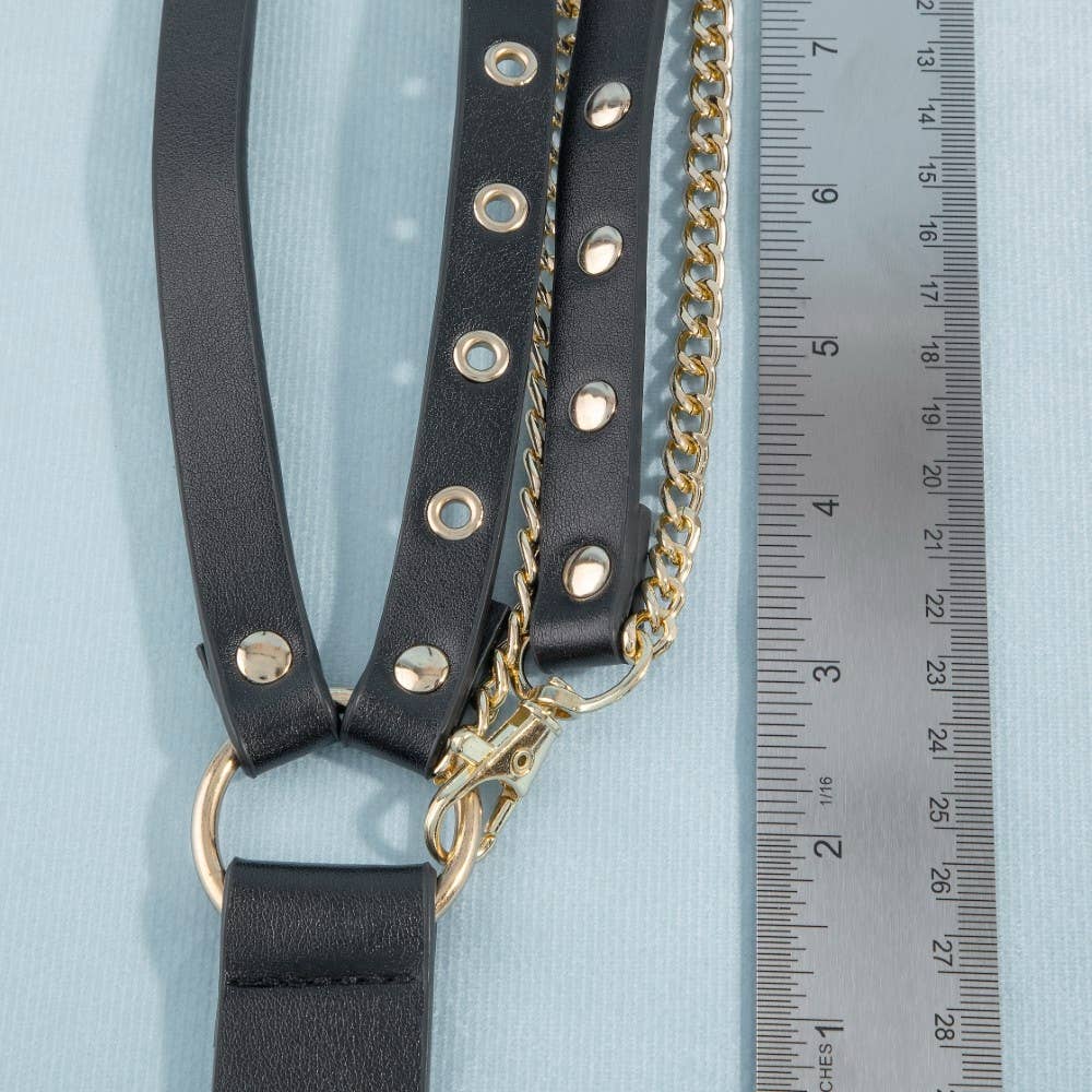 Studded Drape Belt