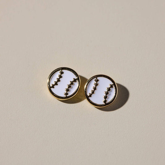 Baseball Stud Earrings