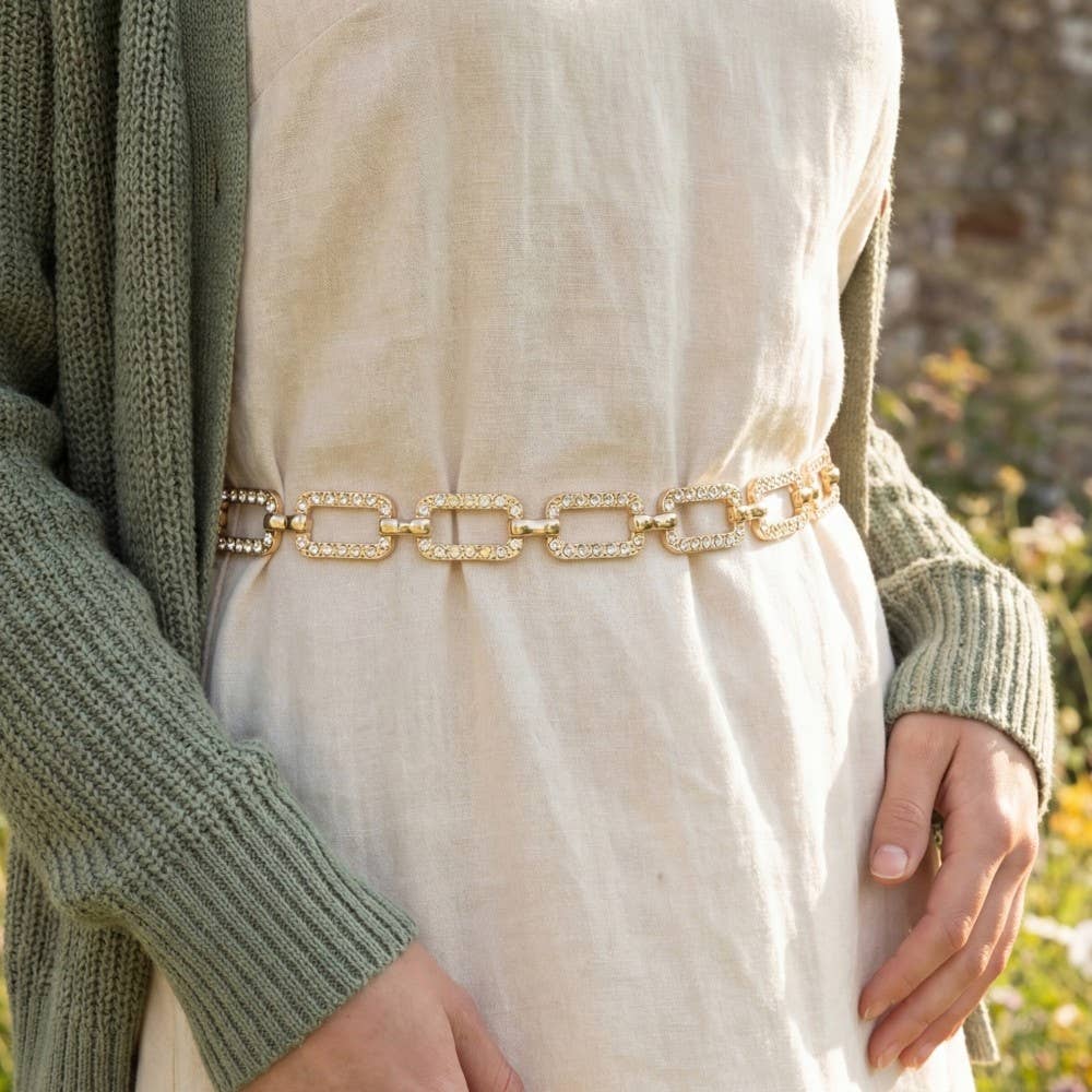Silver Sparkle Belt Large