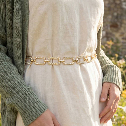 Silver Sparkle Belt Large
