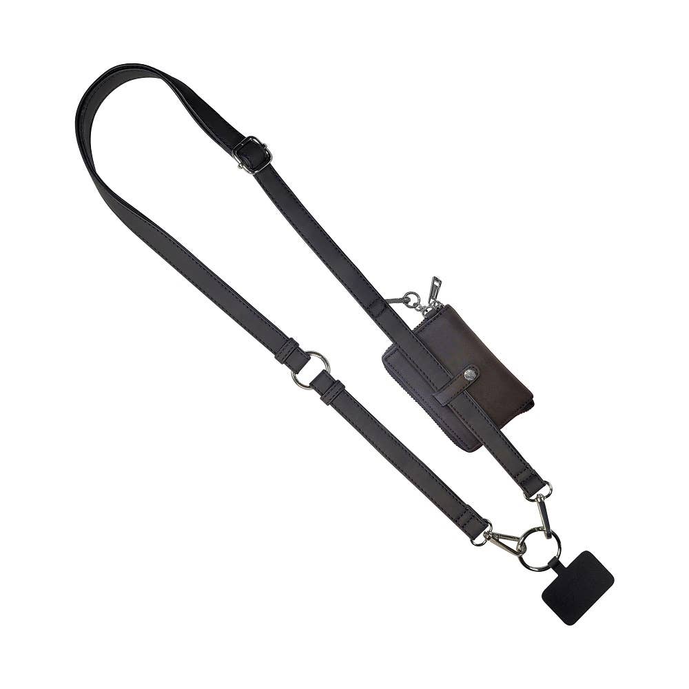 Clip & Go Phone Lanyard RFID Brown
