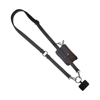 Clip & Go Phone Lanyard RFID Brown