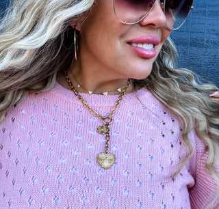 Corazon Charm Necklace