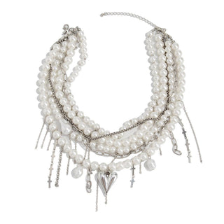 Midnight Romance Layered Pearl Necklace