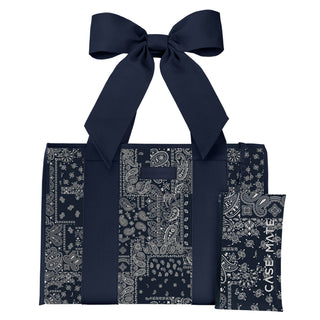 Navy Bandana Bow Jelly Tote Bag