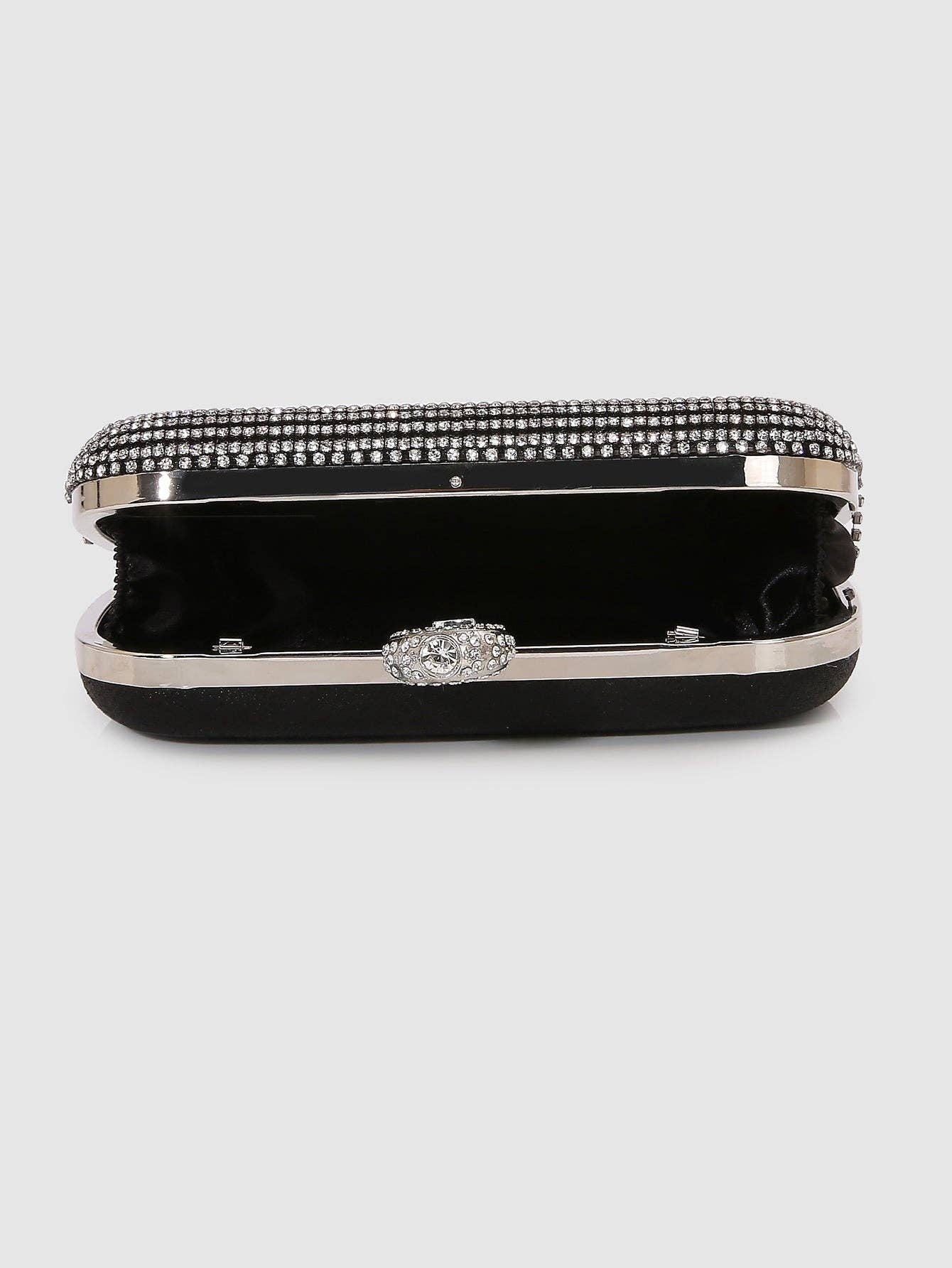 Dripping Sparkle Clutch Black
