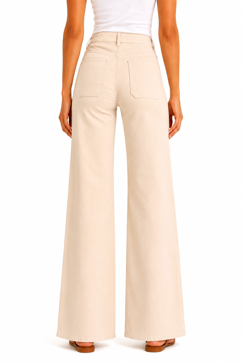 32" Luxe Wide Leg Jean Vanilla