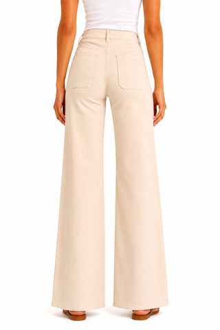 32" Luxe Wide Leg Jean Vanilla