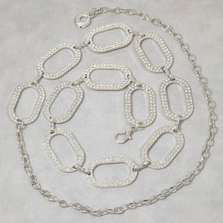Pave Link Chain Belt