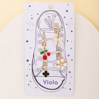 Shoe Charm Set Cherry