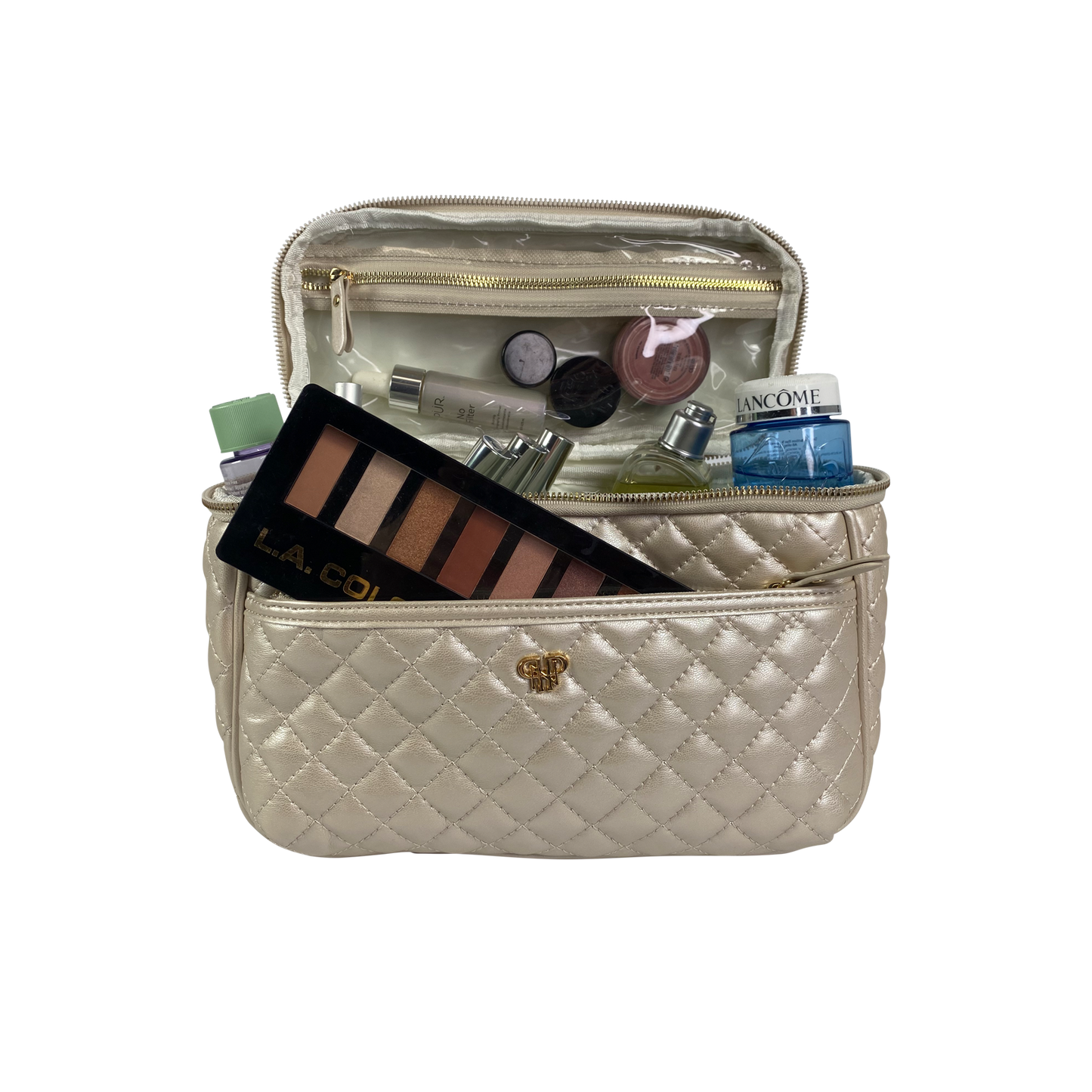 Train Case Pearl Quilted
