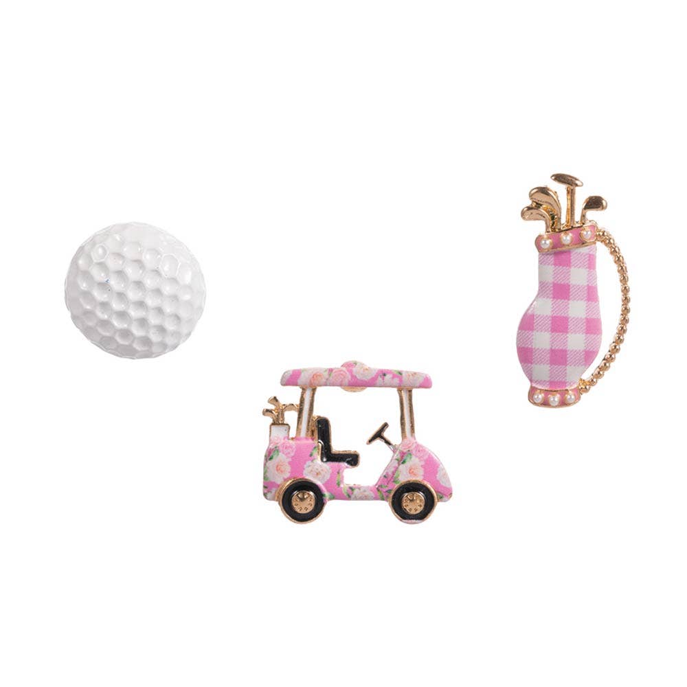 3PCS Golf Pin Brooch Set