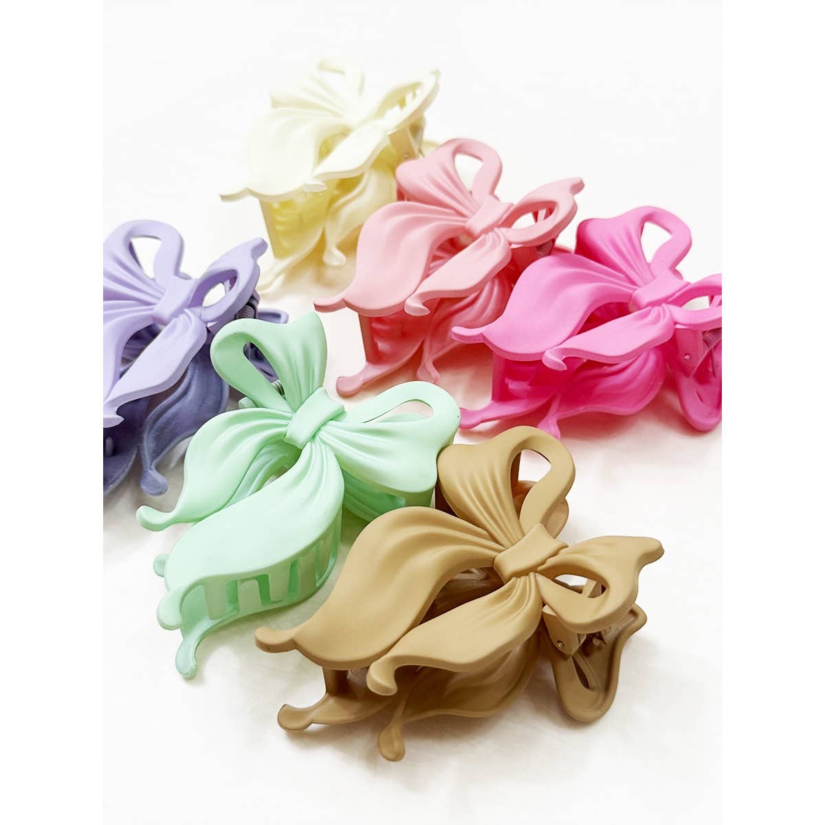 Matte Bow Hair Clip Claw