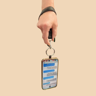 Clip & Go Phone Lanyard RFID Brown