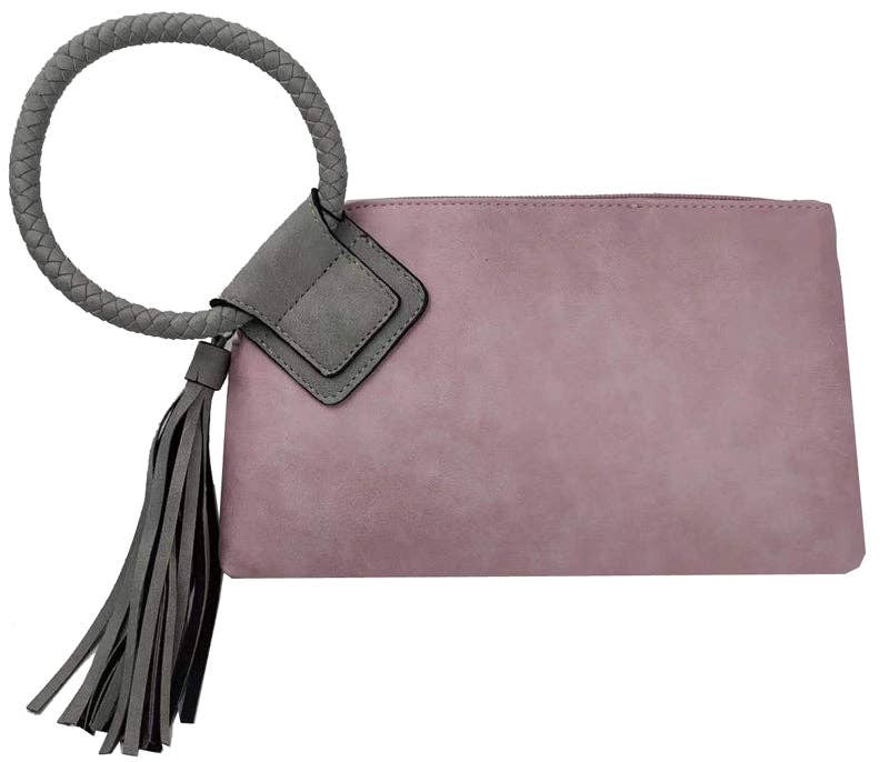 Cuff Tassel Wristlet Clutch