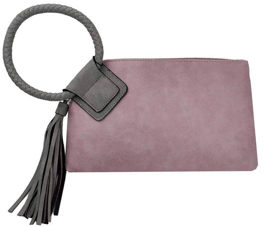Cuff Tassel Wristlet Clutch