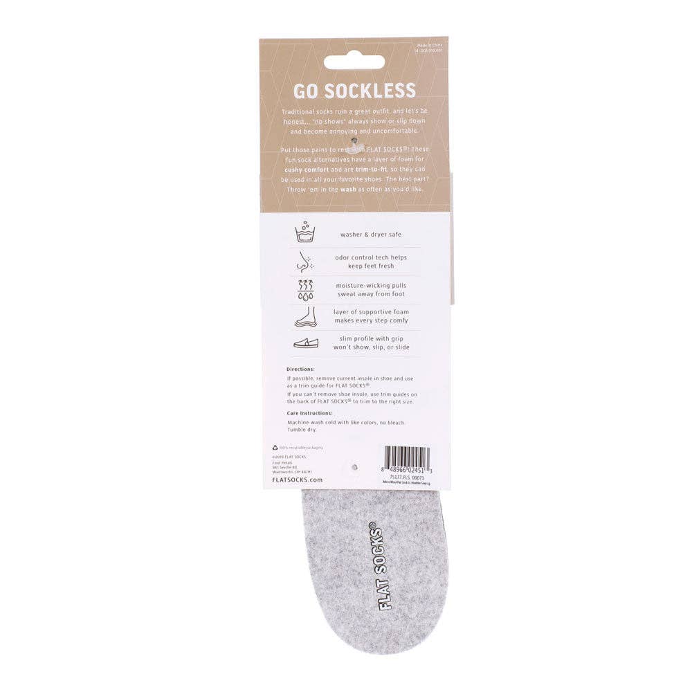 Flat Socks Light Gray