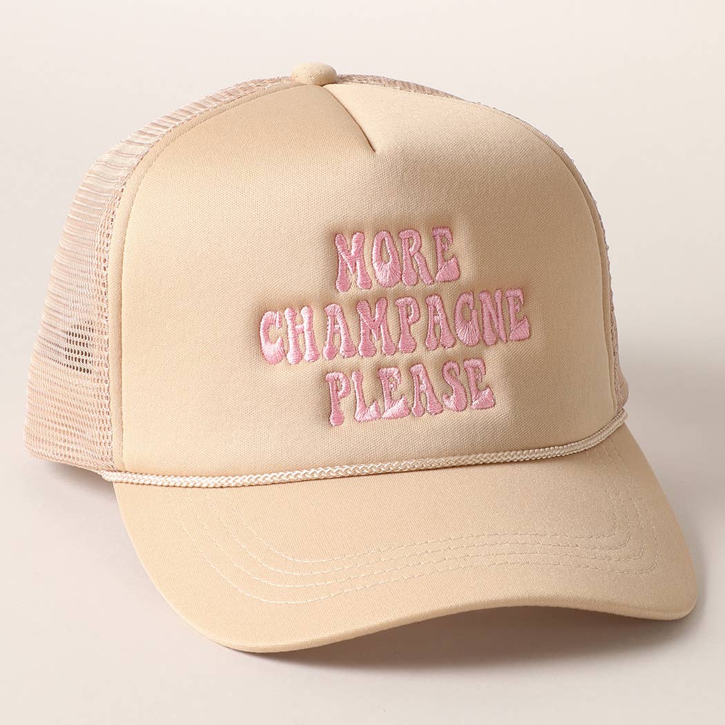 More Champagne Trucker Cap