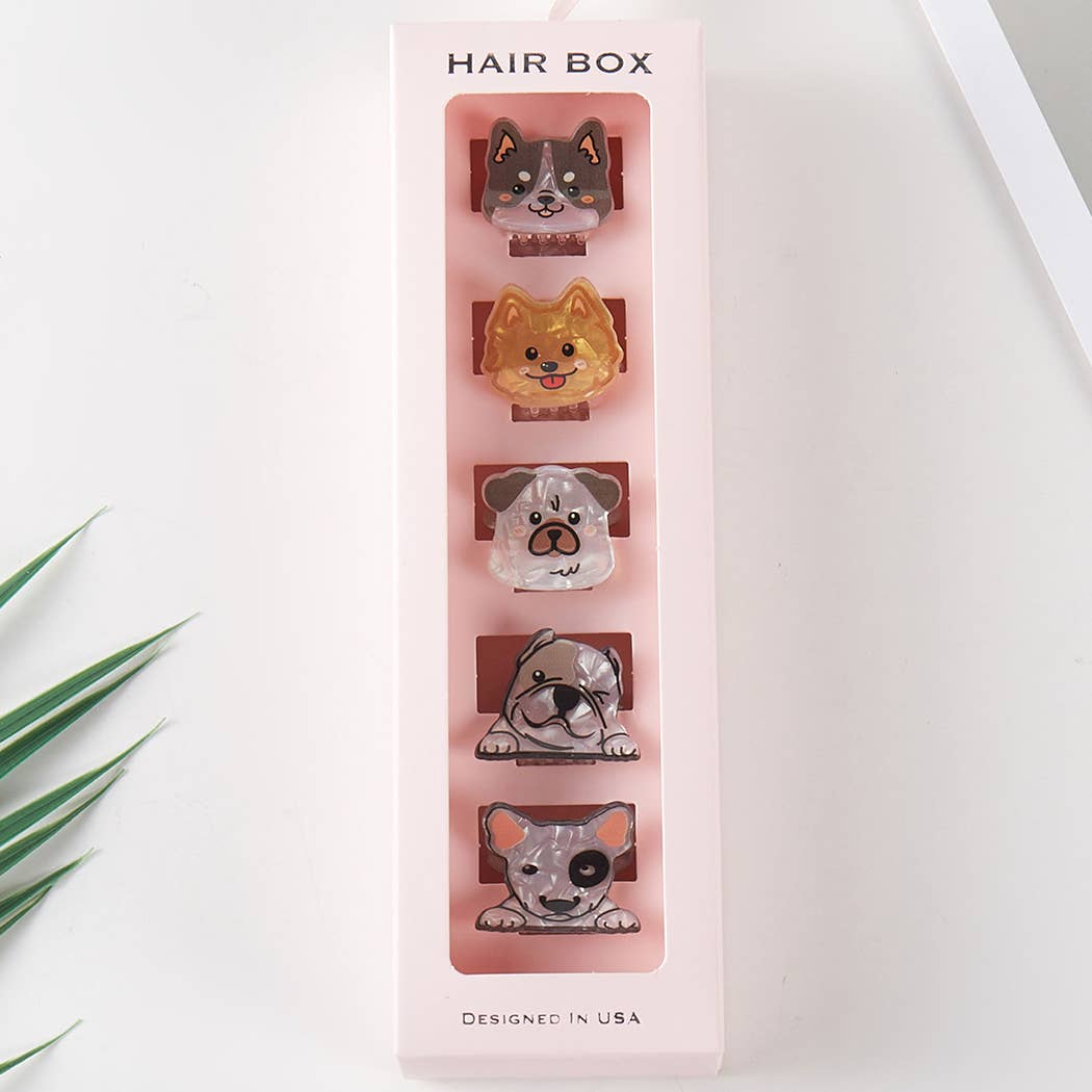Puppies Hair Clip Set