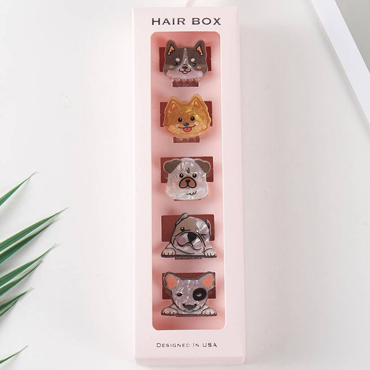 Puppies Hair Clip Set