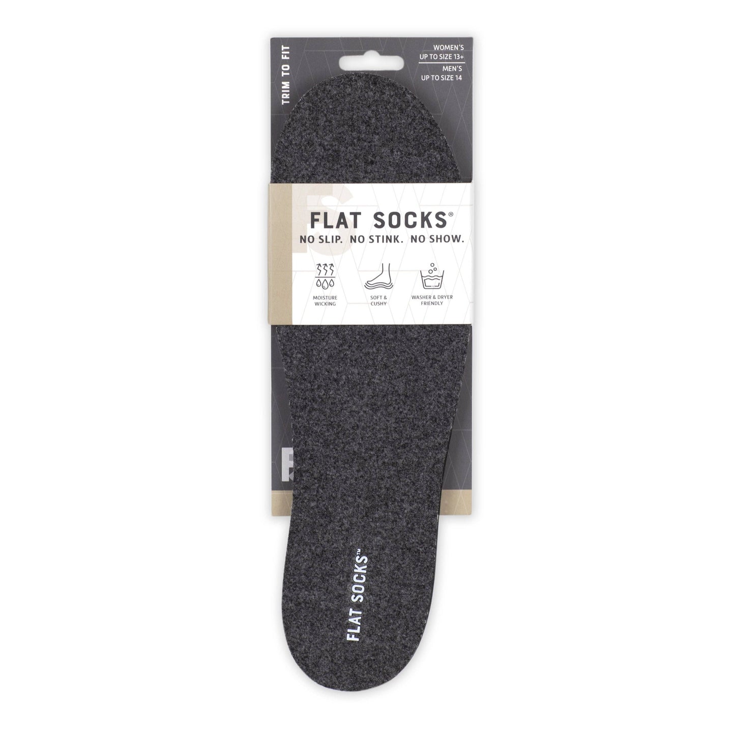 Flat Socks Dark Gray