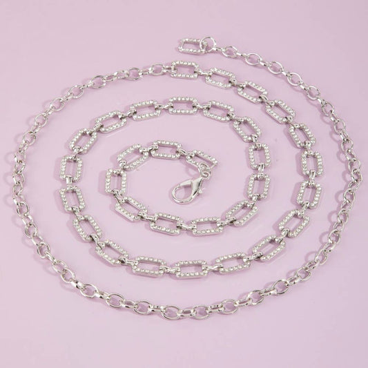 Silver Sparkle Belt Small