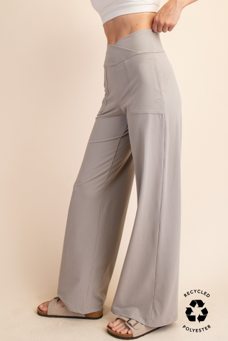 V Waist Soft Pants Stone