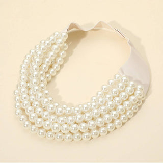 Pearls Statement Necklace Ivory